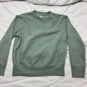 Athletic Works Girls Large (11-12) Sage Green Crewneck Sweater